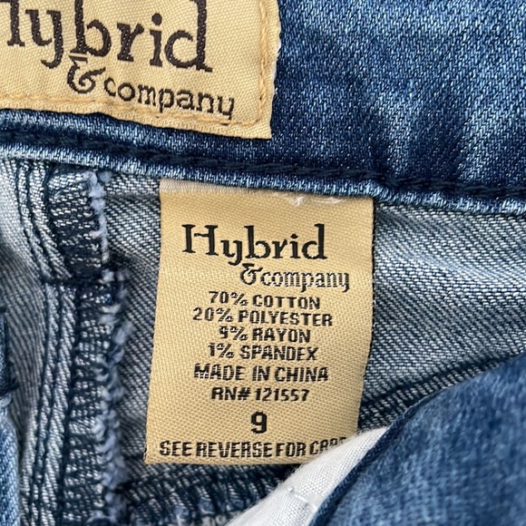 Hybrid & Company ripped bum lifter cuffed skinny jeans Junior’s sz 9 NWT - Picture 6 of 14